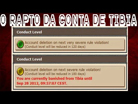 Miniatura: Tibia Papo — Relato de conta tomada e pedido de Tibia Coins
